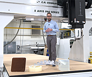 Image of an extra large 5-axis moving gantry CNC router