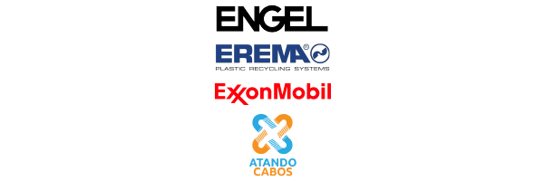 Engel, Erema, ExxonMobil and Atando Cabos logos